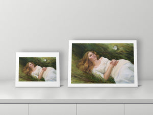 Daydream by Angela Muellers, 11x14 and 14.85x22 prints side by side