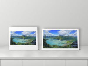Howe Sound and Squamish by Angela Muellers, 16x20 and 14.8x26 prints side by side