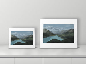 Peyto II by Mel P, 11x14 and 16x20 prints side by side