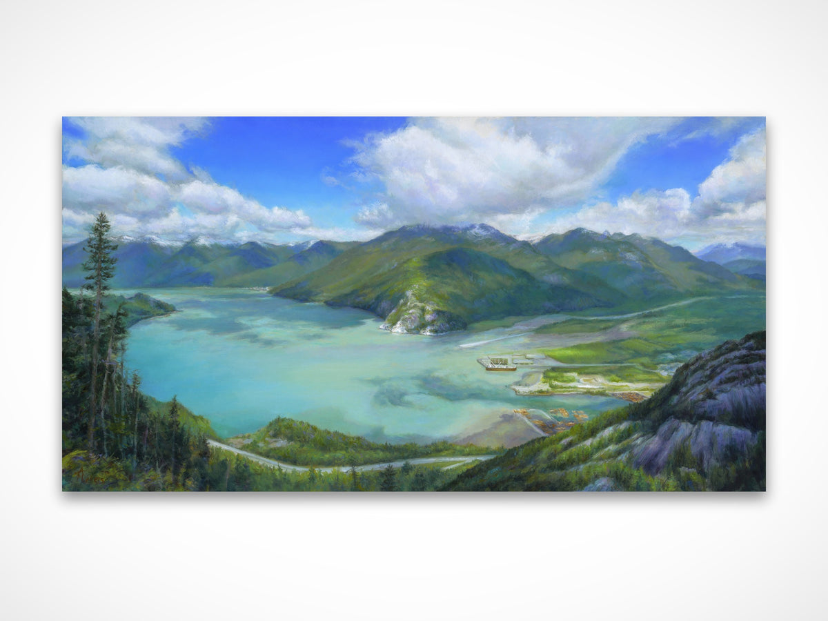 Howe Sound and Squamish by Angela Muellers, fine art print