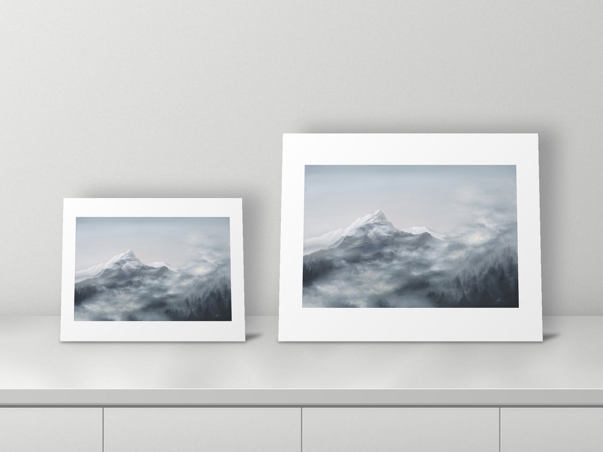On the Eloquence of Light by Mel P, 11x14 and 16x20 prints side by side