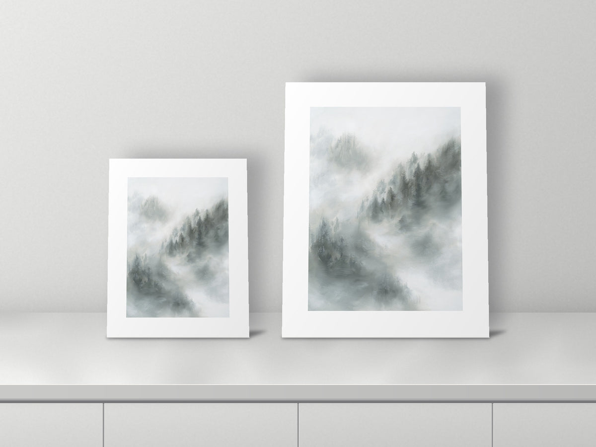 Revealing and Awakening by Mel P, 11x14 and 16x20 prints side by side