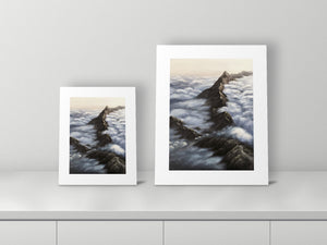 The Peak I by Mel P, 11x14 and 16x20 prints side by side