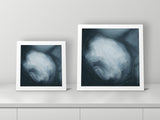 Tundra I by Mel P, 12x12 and 16x16 prints side by side
