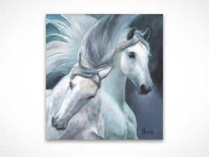 White Horses by Angela Muellers, fine art print