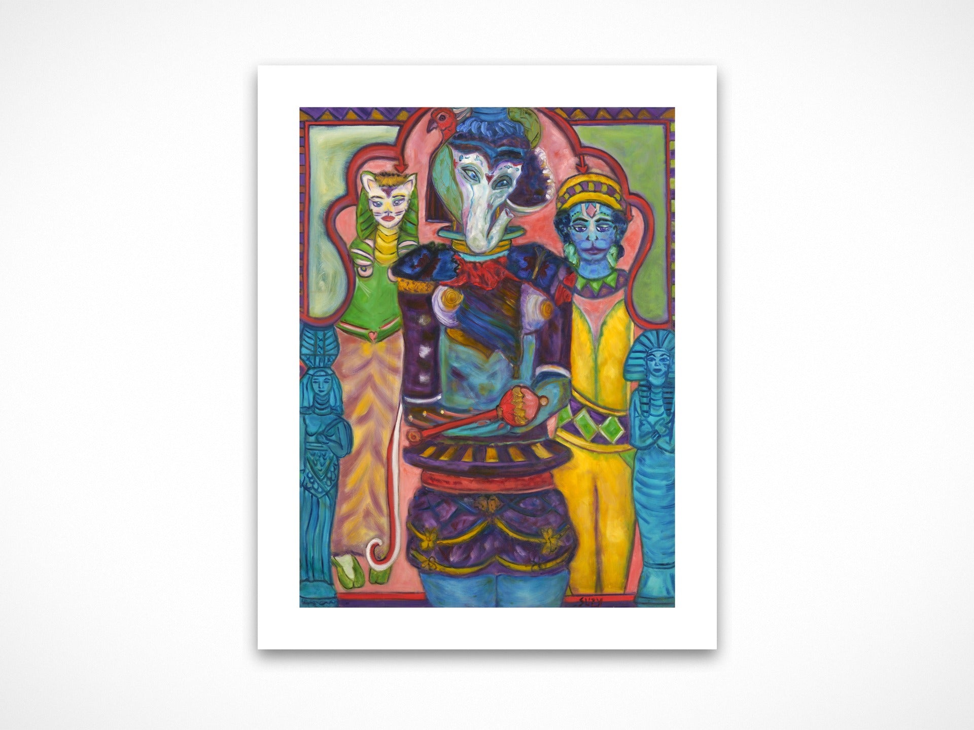 Ganesha with Consorts