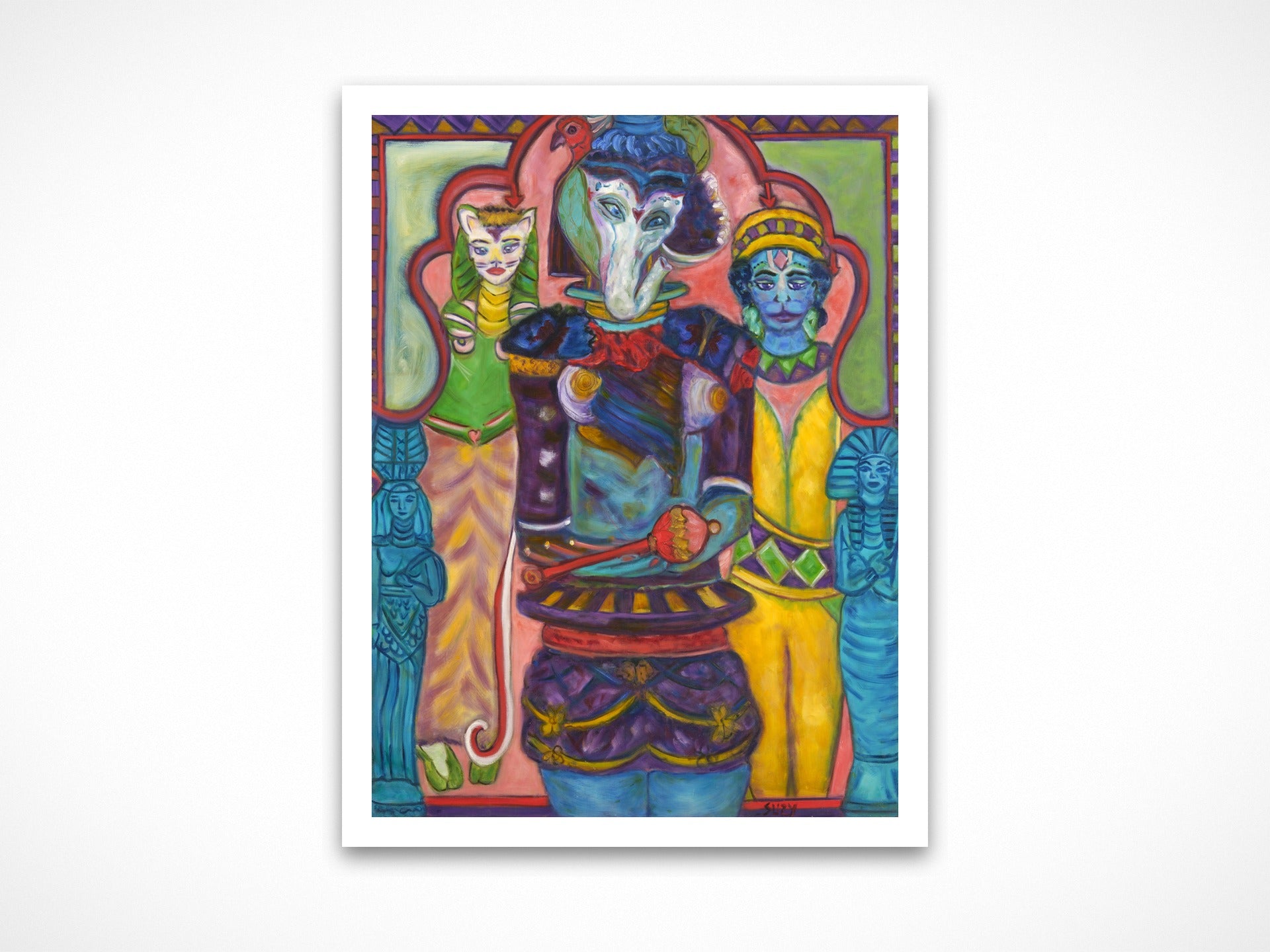 Ganesha with Consorts